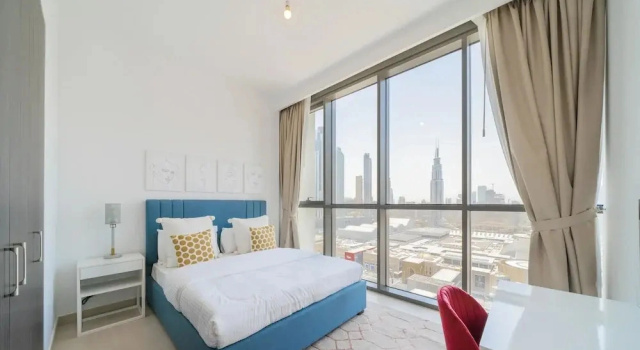 Superior 3BR plus Maid with Burj Khalifa View, Забронировать Апартаменты/квартира Дубай Эмират Дубай, рядом с SEGA Republic