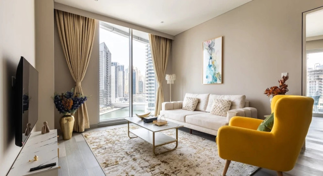 Апартаменты 1 BR With Stunning 180 Marina View