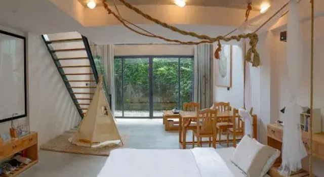 Семейный люкс Дуплекс Guangzhou Bi'an Yunshuijian Homestay (Zhengguo Old Street Branch)