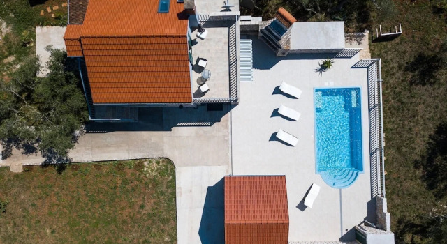 Villa With the Pool Near Vela Luka, Prenota Villa Hotel a Croatian Islands con piscina, Piscina