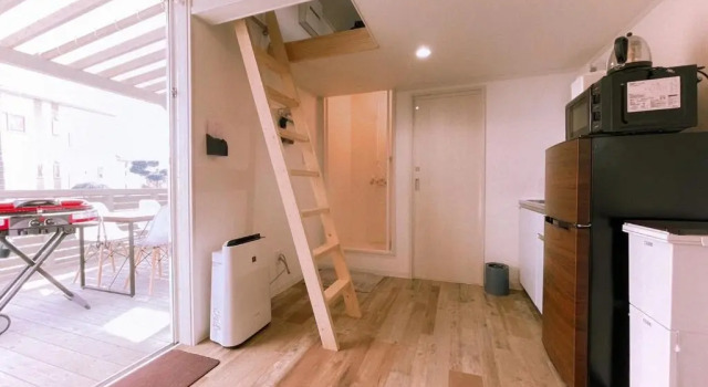 Коттедж Necoana Glamping富士山景BBQトレーラーヴィラ