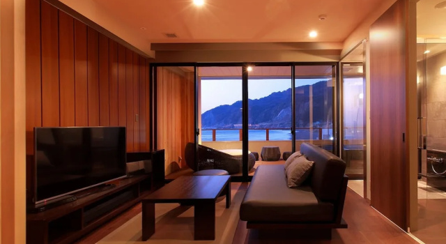 Номер Standard с видом на океан Beachside Onsen Resort Umi