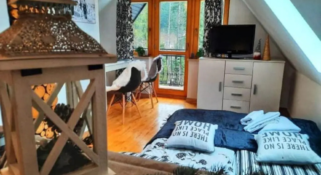 Апартаменты Deluxe Дуплекс с балконом и с видом на горы Willa Czajka - Widokowe Apartamenty