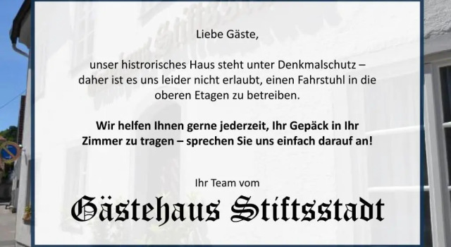 Номер Standard Gstehaus Stiftsstadt