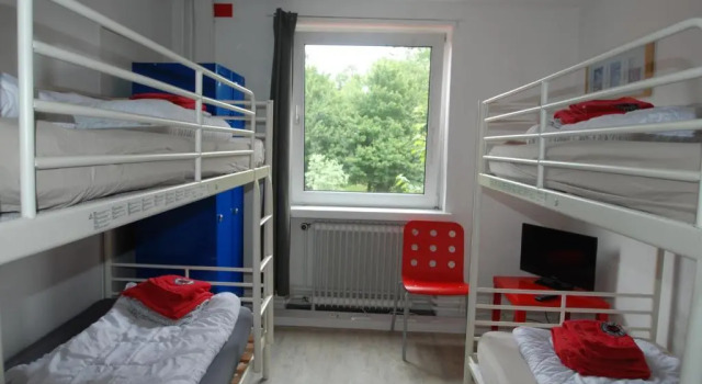 Кровать в общем номере Flensbed Hotel & Hostel