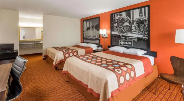 Четырёхместный номер Standard Super 8 by Wyndham Baton Rouge/I-10