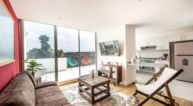 Апартаменты Deluxe Parkfront PH Private Terrace Near Polanco