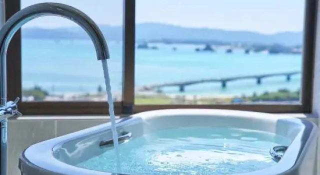 Двухместный люкс Deluxe с видом на море BATON SUITE Okinawa Kouri Island