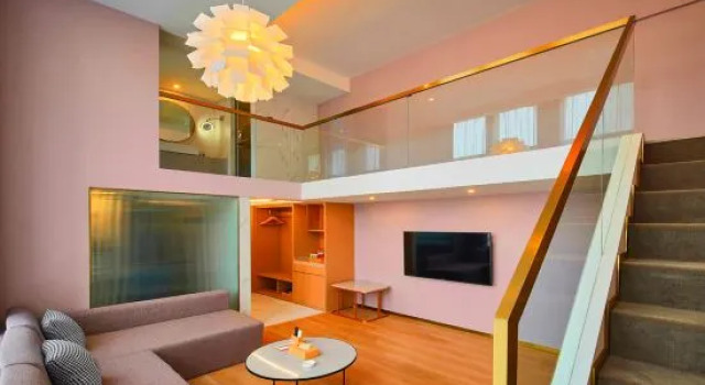 Люкс Дуплекс с 2 комнатами Manju Hotel Xiangshan Renmin Square & East Coach Terminal