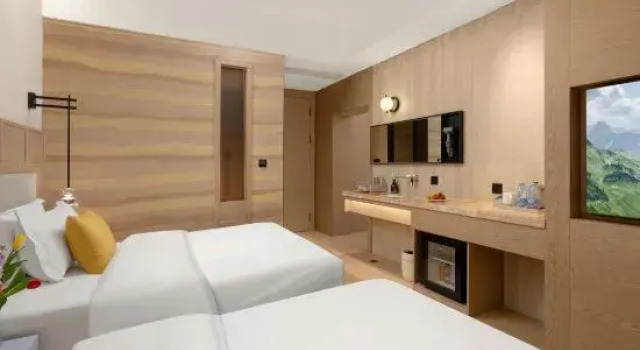 Люкс Deluxe Puyu · Envision·Cinema Private Hot Spring Designer Hotel (Penshuici Jiaxiu Tower Branch), Guiyang