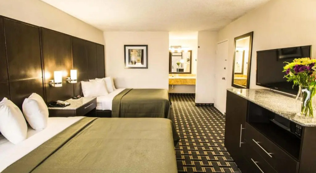 Четырёхместный номер Standard с видом на бассейн Croix Grand Hotel
