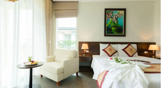 Бунгало Deluxe с балконом и с красивым видом из окна Sea Star Resort Quang Binh