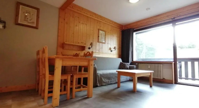 Апартаменты Appartement T1 avec balcon, Résidence proche Megève au calme