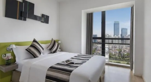 Люкс Deluxe Suzhou Citadines Xinghai Apartment Hotel