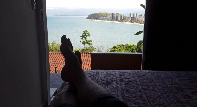 Honey Moon - Vista do mar na cama, Забронировать Отель Карагуататуба штат Сан-Паулу, рядом с Пляж Мартин-де-Са