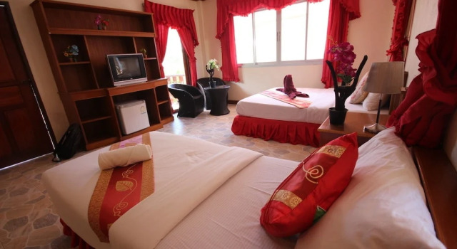 Трёхместный номер Comfort c 1 комнатой с видом на океан Lanta Nature House