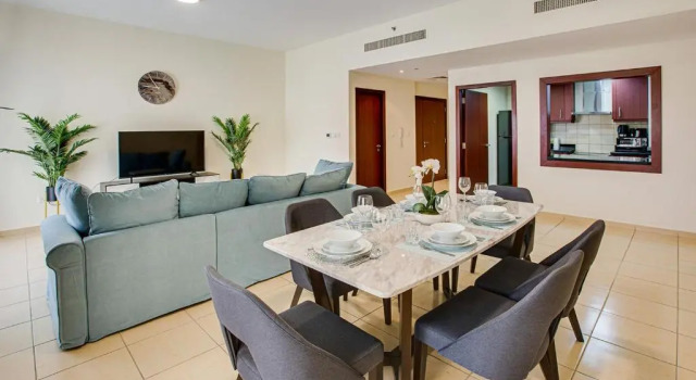 Апартаменты Apricus Holiday Homes -JBR Rimal 2BD in front of The Beach