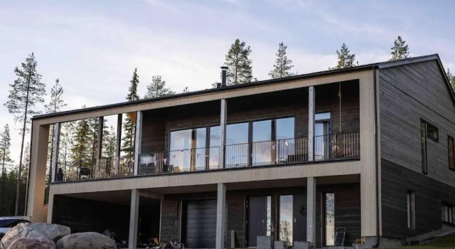 Modern villa with beautiful views