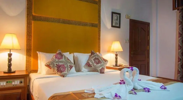 Одноместный номер Deluxe с балконом и с красивым видом из окна Golden Chenla Hotel and Restaurant