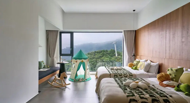 Двухместный семейный номер Standard с видом на море Miyue Shenzhen Tianlu Secret Wild Wizard Holiday Hotel