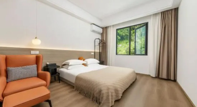 Тент с 2 комнатами с видом на море Floral Hotel· Building Qingran Private Shadow Seaview Villa Light Luxury Beauty Su