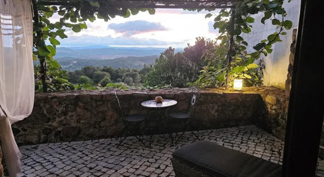 Двухместный номер Deluxe с красивым видом из окна Casa BelaVista Penela Portugal