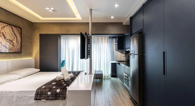 Vu3   Studio De Alto Padrão, Próximo à Allianz, Забронировать Отель Отели Сан-Пауло с бассейном, рядом с West Plaza Shopping Mall, Бассейн