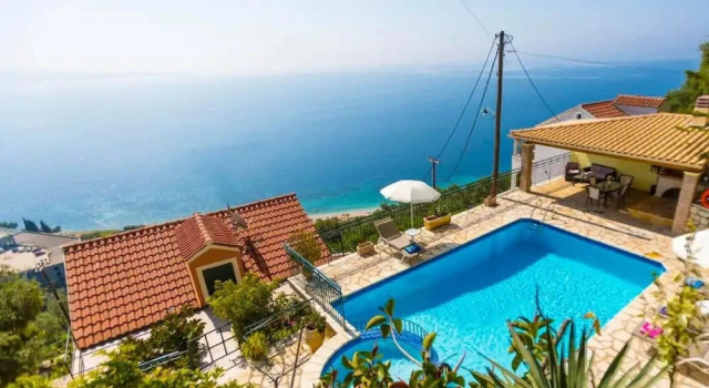 Коттедж Villa Aris Large Private Pool Walk to Beach Sea Views A C Wifi - 2453