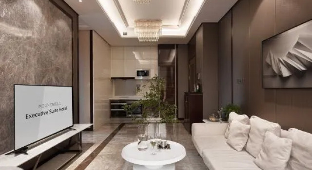 Люкс с 2 комнатами с видом на город Mountwell Executive Suites (Jiefangbei Hongyadong)