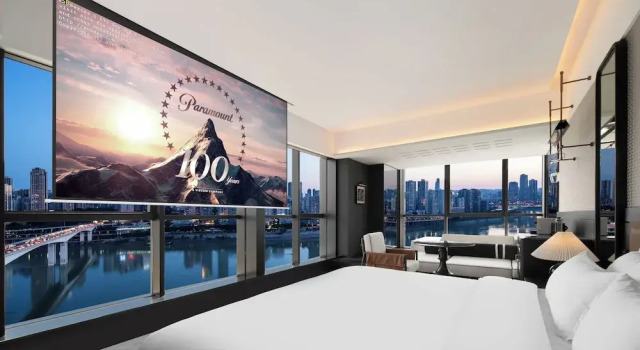 Двухместный номер Riverside Fireworks Superior INDITION Chongqing Jiangbeizui Financial