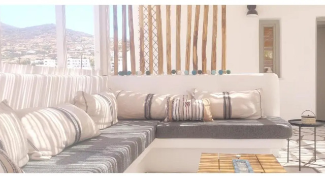 3 bedrooms villa with sea view enclosed garden and wifi at Ios