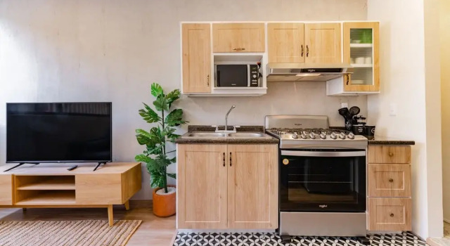Апартаменты с балконом и с видом на город Condesa Cholula Lofts by VH