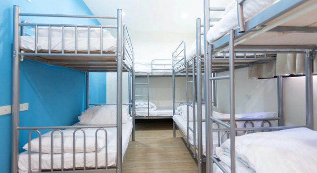 Bett im Wohnheim 淡水民宿-台北Yes Hotel