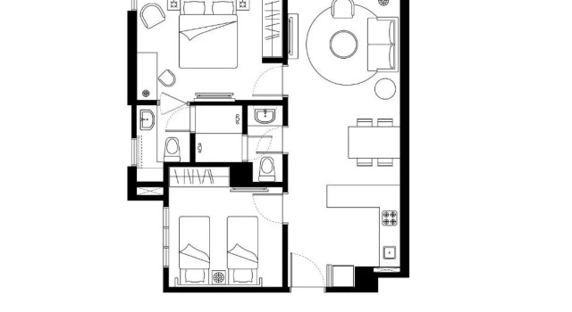 Номер Executive с 2 комнатами Citadines DPulze Cyberjaya