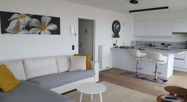 Апартаменты Koksijde Zeedijk La Digue 101 appartement - frontaal zeezicht - adult only