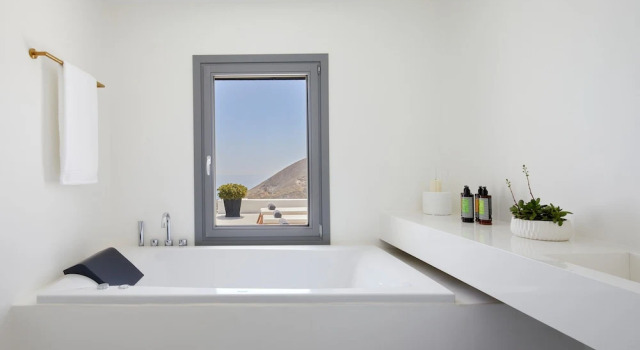 Вилла Premium c 1 комнатой с видом на море Kamini Santorini Luxury Villas