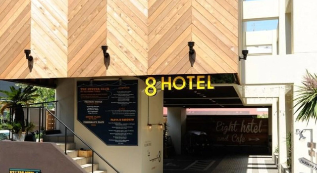 Кровать в общем номере 8 Hotel Shonan Fujisawa