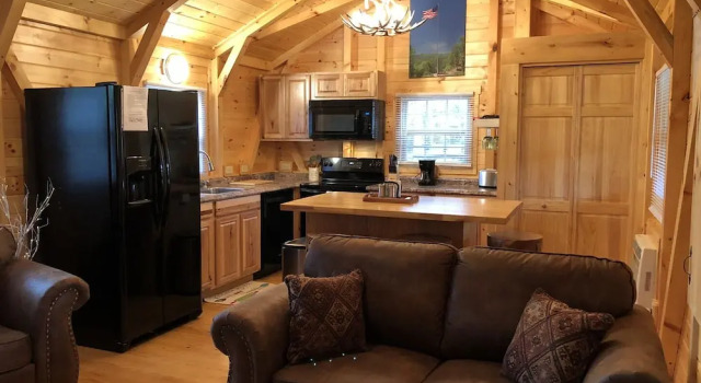 Riverside Cabin - 1 Br Cabin, Buchen Sie Ferienhaus Clyde North Carolina