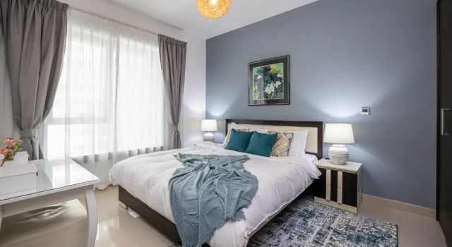 Charming 1BR w Burj Khalifa view, Забронировать Отель Даунтаун Дубай , рядом с Дубайский аквариум