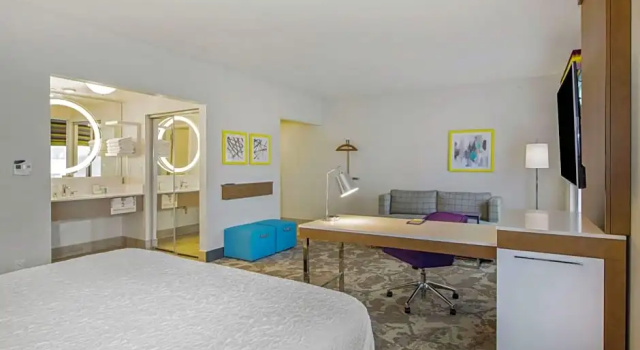 Двухместный люкс Hampton Inn & Suites Raleigh-Durham Airport-Brier Creek