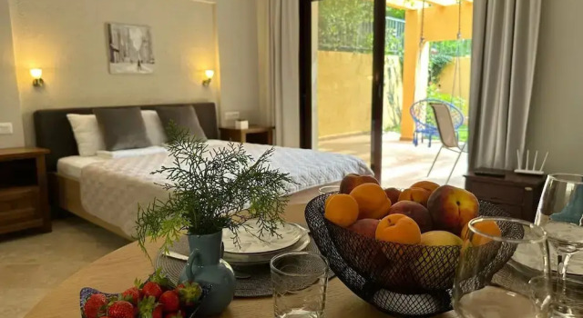 Студия с видом на сад Villa Risan Apartments