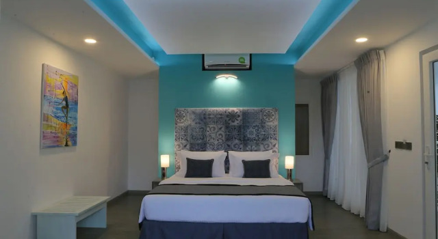 Двухместный номер Luxury с балконом и с видом на сад de MODA Boutique Hotel Galle