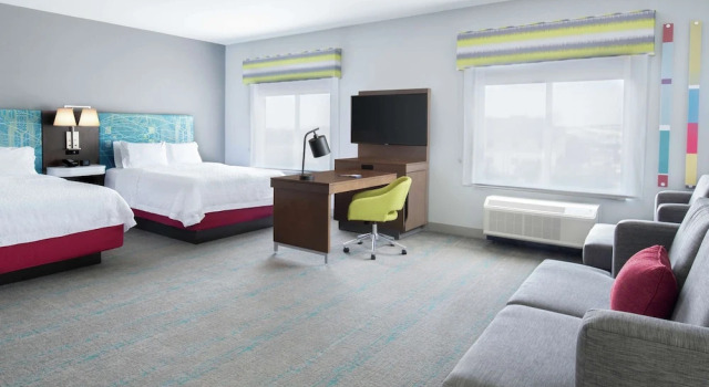Четырёхместная студия Hampton Inn & Suites Lubbock