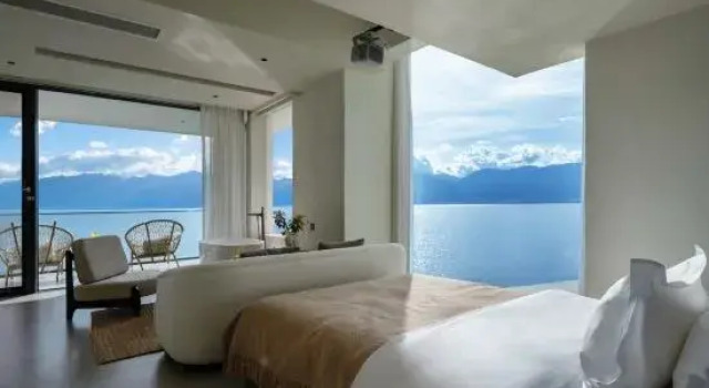 Люкс Дуплекс с видом на море Dali Shuanglang Xinhaiyuan Seaview Inn
