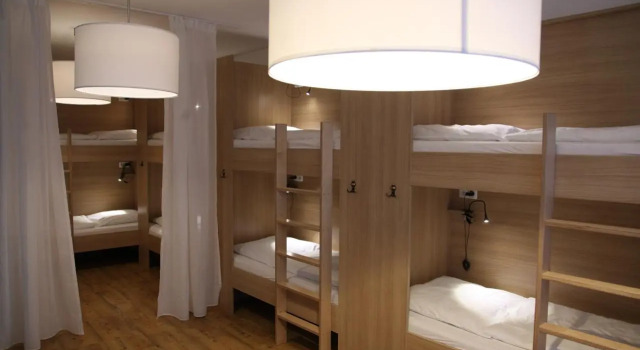Кровать в общем номере Old Kings Design Hostel