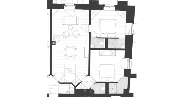 Апартаменты с балконом Schloss Prossen
