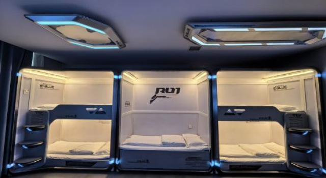 Кровать в общем номере E-3LUE·Yibo E-sports Hotel(Yulin high tech Development Zone store)