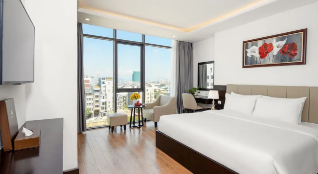 Двухместный номер Deluxe с видом на город Golden Line Hotel Danang