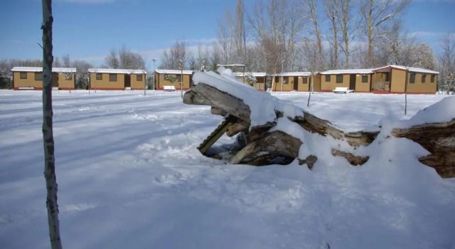 Бунгало с красивым видом из окна Bungalows Granja Escuela Arlanzón