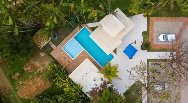 Коттедж Casa Andorinha com 3 quartos com ar e piscina
